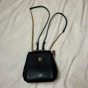 Coach Black Convertible Mini Backpack